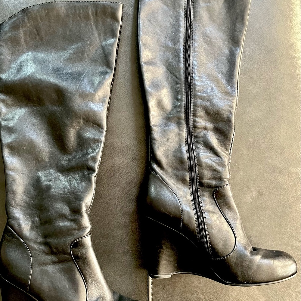 Børn tall wedge boots